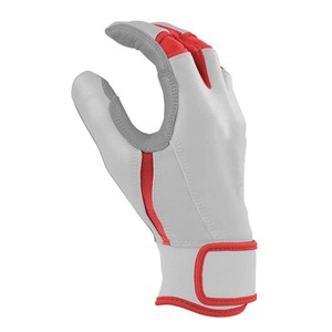 Guantes de Bateo ELIXE SPORTS de Cuero Blanco con Palma Acolchada, Cierre de Velcro, Duraderos, Unisex, para Adultos, Entrenamiento, Ambidiestros - Product Image 2