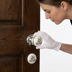 Ceramic <b>Door</b> <b>Knob</b> Do Not Disturb Round Handle for Bedroom Cabinet Bathroom Modern Design Durable Finish - Product Image 5