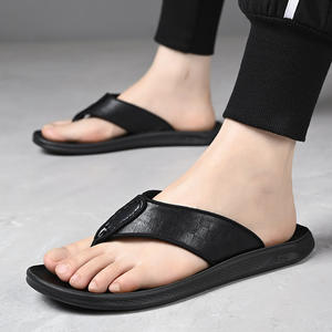 Sandalias de Verano para Hombre, Modernas, de Cuero Genuino, con Suela Antideslizante, Casuales para Exteriores - Product Image 4