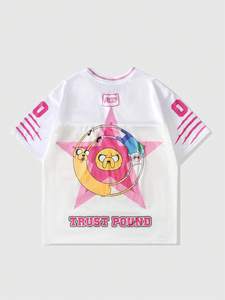 เสื้อฟุตบอลอเมริกันคุณภาพสูงแบบ OEM ปักโลโก้ด้วยเพชรเทียม ผ้าตาข่าย ทรงโอเวอร์ไซส์ ยูนิเซ็กส์ สไตล์ฮิปฮอป ผู้ผลิตเสื้อฟุตบอล - Product Image 6