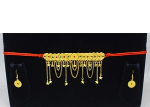Martasha designer islamique ramadan spécial plaqué or EAU bijoux spécial dubai bijoux collier boucle d'oreille ensemble arabe bijoux - Product Image 4