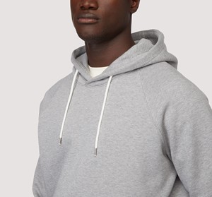 Sweat à capuche zippé en molleton gris basique pour homme, coupe régulière, chaud pour l'hiver, style streetwear, coupe oversize, cordon de serrage écologique - Product Image 4