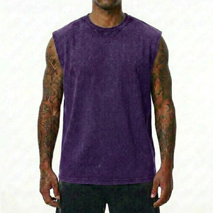 Premium 280GSM Heavyweight Cotton Acid Wash T-Shirt Custom <b>Logo</b> Vintage Oversized Streetwear Tee Luxury Mineral Wash Private - Product Image 4