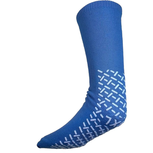 Blue Knee High Non-Slip Socks Anti-Slip Sole Solid Color Knitted <b>Leg</b> <b>Warmers</b> for Adults Casual Daily Wear - Product Image 2