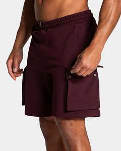 <b>Men</b>’s Lift Cargo <b>Shorts</b> 360 GSM, Regular Fit, Elastic Waist with Drawstring, Zipped Pockets & Side <b>Patch</b> Cargo Pockets - Product Image 3