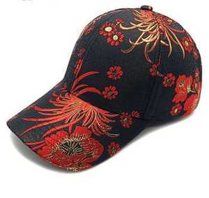 Gorra de Béisbol de Algodón con Estampado Floral, Unisex, Casual, para Primavera/Verano, Transpirable, con Bordado Personalizado - Product Image 4