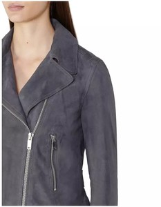 Chaqueta Bomber de Cuero Genuino para Mujer de Lenova Industries, con Cierre de Cremallera, Cuello Camisero, Impermeable, Estilo Casual para Otoño/Invierno - Product Image 4