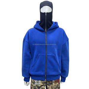 Sweat à capuche Ninja imperméable léger à fermeture éclair pour homme, logo personnalisé imprimé, streetwear surdimensionné, cagoule d'hiver - Product Image 2