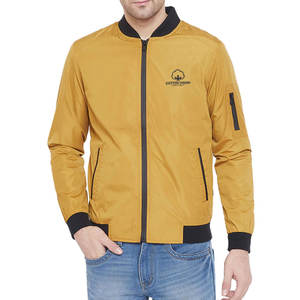Chaqueta bomber de secado rápido para hombre al por mayor para venta en línea, chaqueta bomber de nailon/poliéster para hombre - Product Image 1