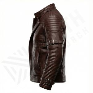 Chaqueta de Motociclista de Cuero Genuino para Hombre de la Mejor Calidad, Nueva Colección de Invierno, Chaquetas de Motocicleta con Protecciones Desmontables Personalizadas - Product Image 3