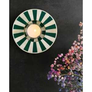 Support de bougie chauffe-plat en pierre fait main élégant avec incrustation d'os, article de décoration durable pour la maison, idéal pour la décoration de table et accessoire pour bougies - Product Image 5