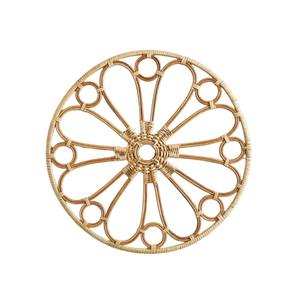 Set de table en rotin de style bohème écologique, réutilisable et non toxique, tissé à la main, épaisseur personnalisée 10 mm, vaisselle fabriquée au Vietnam - Product Image 1