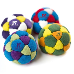 Hacky Sacks, Pelotas de Fútbol de Gamuza Sintética de Super Calidad, 2.5 Pulgadas, Modelo NTI-HS-1109, 350 Piezas/Paquete por NEXT TECH INDUSTRIES - Product Image 1