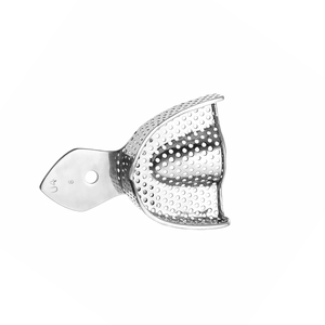 Bandejas de impresión desechables pequeñas de acero inoxidable de grado médico para mandíbulas inferiores, tamaños cuadrante anterior, para limpieza - Product Image 5