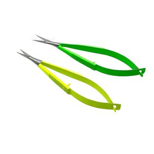 Premium Quality Rainbow Titanium Straight Fine Tip Precision Stainless Steel Rust Resistant Professional Beauty Eyebrow Scissors - Product Image 4
