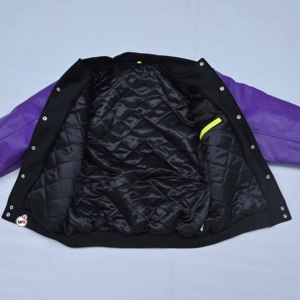 Premium Quality Varsity <b>Jacket</b> Customized Color Genuine Leather Stand Embroidered Logo Front Casual Winter Wear <b>Mens</b> - Product Image 5