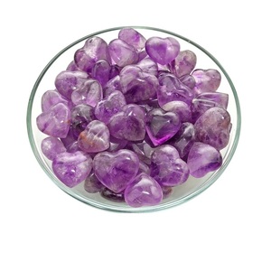 Cristal de Amatista Chevron Natural en Forma de Corazón, Pulido a Mano, Gema Curativa Púrpura para Feng Shui, Meditación, Reiki, Chakra, Decoración Energética - Product Image 5