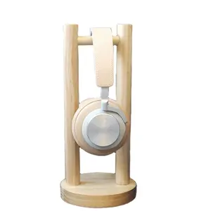 Soporte de madera vietnamita para auriculares, tamaño 130x130x280mm, producto de alta calidad hecho de madera de pino, bambú, Acacia