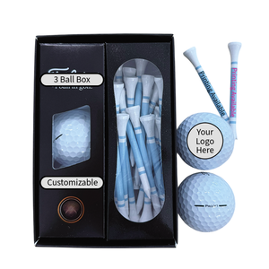 Luxury <b>Golf</b> Gift Set With Premium <b>golf</b> Balls And Eco Bamboo Tees Customizable OEM ODM Factory Price Available - Product Image 1