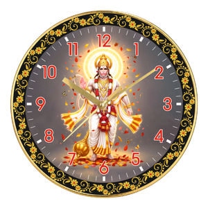 Horloge murale religieuse personnalisée Hanuman Ji pour la décoration de la maison et les occasions de remise de diplôme - Product Image 1