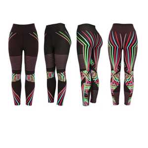 Leggings Largos de Cintura Alta para Mujer, Diseño Estampado Multicolor Arcoíris, Tejido Elástico, Ropa Casual de Invierno, Directo de Fábrica - Product Image 6