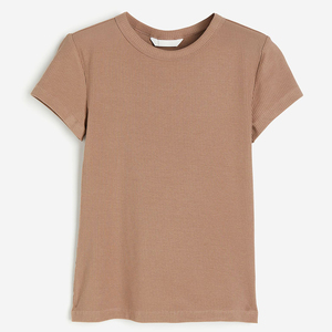 Camiseta Personalizada para Mujer, Camisetas al por Mayor, Camiseta Lisa Marrón, Camisetas 100% Poliéster, Fabricante de Camisetas, Camisetas Lisas para Mujer - Product Image 1