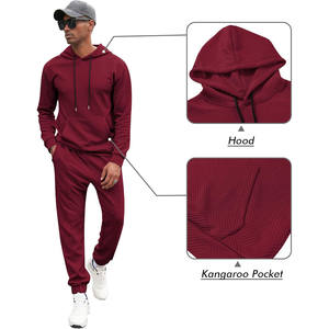 Ensemble de survêtement pour homme de haute qualité, tissu doux et respirant, veste à capuche, pantalon de jogging, vêtements de sport, streetwear décontracté - Product Image 4