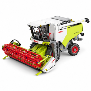 CaDA C61508 CLAAS Dominator 370 Moissonneuse-batteuse en blocs de construction 4567 pièces Modèle de véhicule agricole à l'échelle 1:17 Présentoir de collection - Product Image 5
