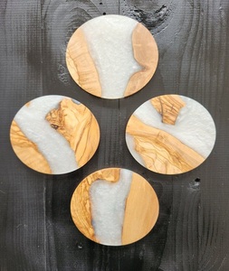 Wooden Art Crafts <b>Resin</b> <b>Pine</b> Coaster Tea Set Accessories from f s international - Product Image 3