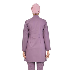 Combinaison médicale une pièce pour femmes, pantalon long, tenue de travail pour hôpital, clinique, salon de beauté, vente en gros OEM - Product Image 3