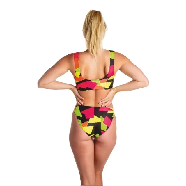 Conjunto de sutiã e calcinha esportivo feminino, conjunto de 2 peças de sutiã e calcinha em tecido elástico, sexy, barato