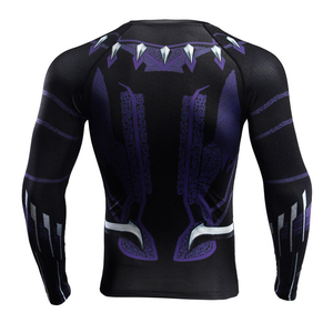 Chemises de compression personnalisées pour hommes, manches longues, rashguard, séchage rapide, protection solaire, sublimées, BJJ MMA, manches courtes, été - Product Image 2