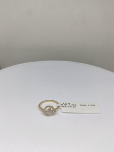 Anillos de diamantes de cóctel de oro rosa para damas elegantes Diseño de moda elegante - Product Image 4