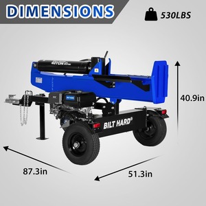 40-Ton Gas Powered Log <b>Splitter</b>, Horizontal/Vertical Full Beam Wood <b>Splitter</b> with Auto Return,4-Cycle 389cc OHV Engine - Product Image 6