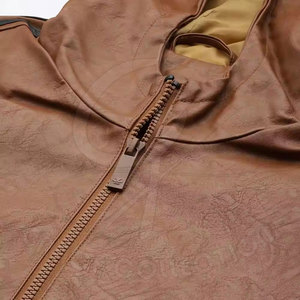 Chaqueta con Capucha de Cuero para Hombre, Diseño Personalizado OEM, Ropa de Invierno con Capucha, Logotipo Personalizado, Color Personalizado, Transpirable, Ecológica, Elegante - Product Image 4