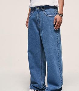 Pantalones Vaqueros Clásicos para Hombre, Corte Recto, Casuales, de Algodón, Estilo Urbano, para Uso Diario - Product Image 2