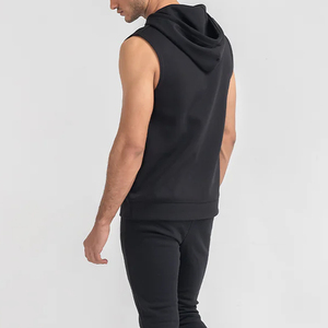 Men Bodybuilding Gym Training <b>Workout</b> Running Sleeveless <b>Hoodies</b> Regular Fit Pullover Sleeveless Hoodie For Men - Product Image 2