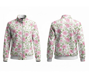 Veste d'entraînement à fermeture éclair intégrale par sublimation, vêtements de course et de fitness, chaude, respirante, séchage rapide |   Tailles Hommes Femmes Jeunes - Product Image 1