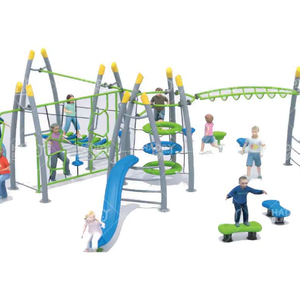 Installation de jeux d'extérieur HP-OPRC 017 sur le thème de l'aventure avec ponts en cordes pour mouvements interactifs - Product Image 1