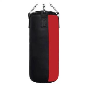Sac de frappe lourd en cuir véritable personnalisé avec logo, doublure en polyester, pour l'entraînement de Taekwondo et de Kickboxing - Product Image 1