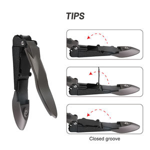 Cortauñas Profesional de Acero Inoxidable, Curvo y Recto, con Abertura de Mandíbula Ancha para Uñas Gruesas, Cortador de Uñas de Precisión para Uñas de los Pies y de las Manos - Product Image 6