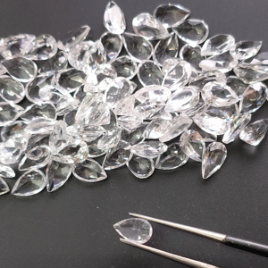 Topacio Blanco Natural 8x5MM Corte Pera, Calidad Superior, Calibrado, Gema Suelta para Joyería de Diseño - Product Image 5