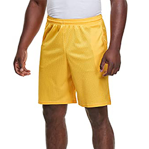 Pantalones cortos de malla de alto rendimiento para hombre, tela de poliéster, estilo casual, para uso diario. - Product Image 4