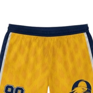 Unisex Yellow Navy Blue Lacrosse Shorts Polyester Lightweight <b>Athletic</b> Uniform Sportswear Team Training Clothing - Product Image 5