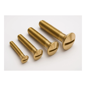 สกรูหัวกลมทองเหลือง เกลียวมาตรฐานเมตริก ผิวเรียบ แบบหัวจม - Product Image 4