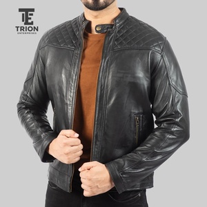 Chaqueta de Cuero de Diseño Personalizado para Hombre, Estilo Moderno, Chaqueta de Cuero Profesional Impermeable de Alta Calidad para Hombre, Venta al por Mayor - Product Image 5