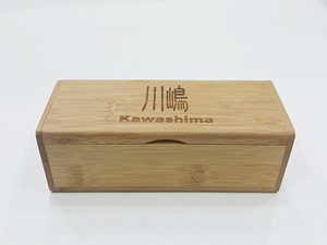 Caja de almacenamiento rectangular de bambú con logotipo láser personalizado, caja de almacenamiento de bambú para regalo. - Product Image 4