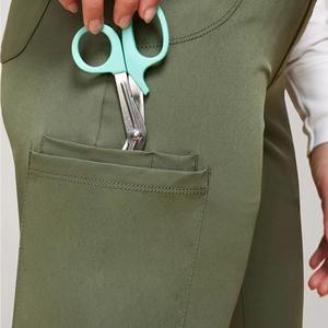 Ensemble d'uniformes médicaux en coton tricoté pour femmes, infirmières et personnel hospitalier, avec logo personnalisé, de haute qualité et confortables - Product Image 5