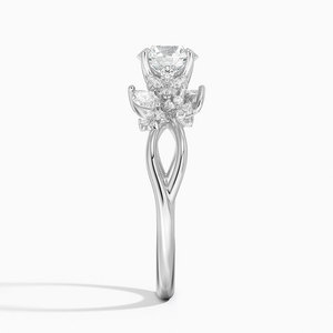 BOJ <b>Ring</b> 083 Round Cut 925 <b>Silver</b> Flower Cluster <b>Solitaire</b> Diamond <b>Ring</b> 2ct D Color VVS1 Moissanite GRA Certified Low Price - Product Image 3