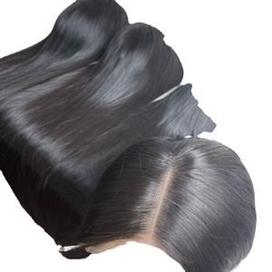Extensions de cheveux très soyeux très brillants avec fermeture à lacet 100% cheveux humains vietnamiens - Product Image 4